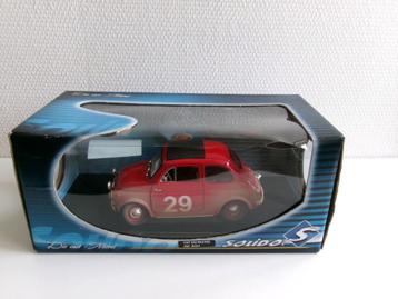 Fiat 500 Racing rood 1:18 Solido 9024 ZIE TEKST beschikbaar voor biedingen