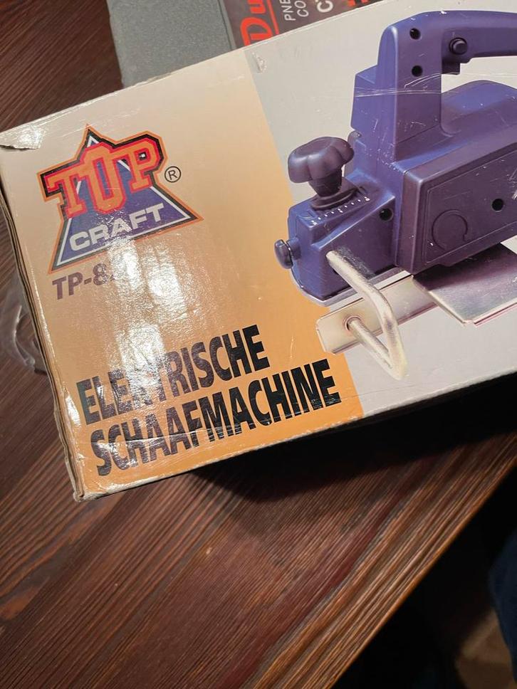 Top Craft TP-82 Elektrische Schaafmachine, Doe-het-zelf en Verbouw, Schaafmachines, Gebruikt, Elektrisch, Ophalen of Verzenden