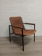 Rotan Stoel model 725, Dirk van Sliedrecht voor gebr. Jonker, Huis en Inrichting, Fauteuils, Minder dan 75 cm, Vintage, Ophalen of Verzenden