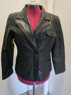 Zwarte leren colbert jasje maat L merk Fashion, Kleding | Dames, Maat 38/40 (M), Zwart, Ophalen of Verzenden, Jasje