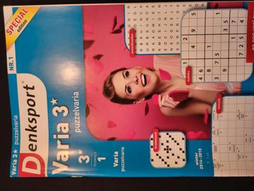 Denksport 3* puzzelboekjes varia 4 stuks samen €5 - beschikbaar voor biedingen