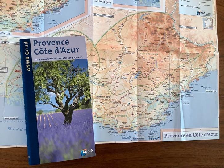 Provence Cote d’azur Frankrijk 384pg ANWB GOUD reisgids +krt, Boeken, Reisgidsen, Zo goed als nieuw, Reisgids of -boek, Europa