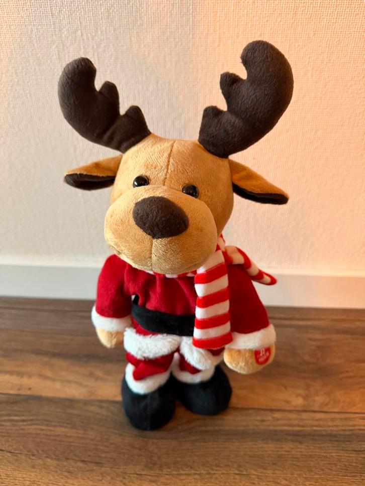 Rendier met muziek - 37 cm, Diversen, Kerst, Nieuw, Ophalen of Verzenden