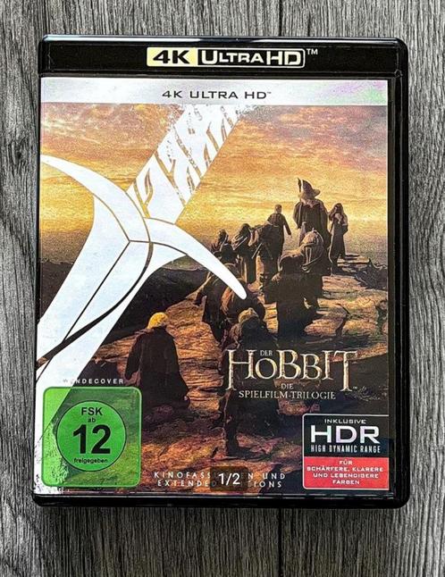 The Hobbit Trilogy Extended Edition - 4K/UHD, Cd's en Dvd's, Blu-ray, Zo goed als nieuw, Avontuur, Boxset, Ophalen of Verzenden