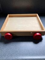 houten blokkenkar / bak op wielen, Kinderen en Baby's, Speelgoed | Houten speelgoed, Ophalen of Verzenden, Zo goed als nieuw, Overige typen