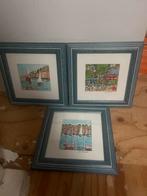 Set van 3 St. Tropez Aquarellen, Ophalen of Verzenden