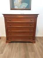 Ladenkast notenhout, Huis en Inrichting, Kasten | Ladekasten, Ophalen, Gebruikt, 50 tot 100 cm, 3 of 4 laden