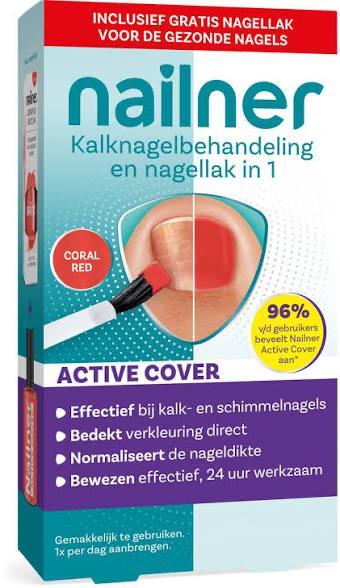 Nailner Active Cover - Kalknagelbehandeling + Nagellak, Sieraden, Tassen en Uiterlijk, Uiterlijk | Cosmetica en Make-up, Gebruikt