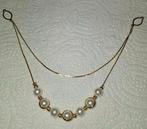 Parelketting, Sieraden, Tassen en Uiterlijk, Kettingen, Ophalen of Verzenden, Zo goed als nieuw, Goud, Kunststof