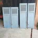 Degelijke franse eikenhouten luiken 122cm, Ophalen