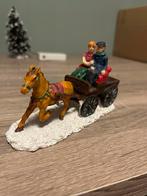 Kerstdorp Paard en Wagen Decoratie, Diversen, Kerst, Ophalen of Verzenden, Zo goed als nieuw