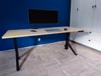 Zit-sta bureau - 180x80 - elektrisch - designpoot, Huis en Inrichting, Bureaus, Ophalen, Elektrisch, Zo goed als nieuw