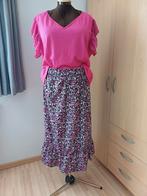 Fuchsia gebloemde lange stroken rok, maat M (+/_40), Kleding | Dames, Rokken, Maat 38/40 (M), Ophalen of Verzenden, Zo goed als nieuw