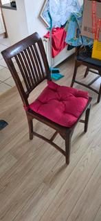 Eetkamerstoelen - 5 stuks - Donker Eiken, Huis en Inrichting, Gebruikt, Bruin, Klassiek, Ophalen of Verzenden