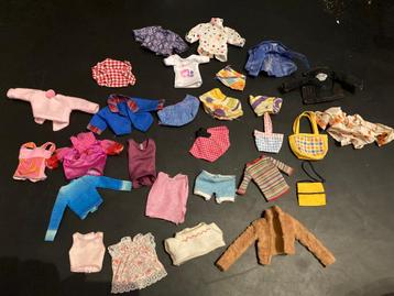 Retro vintage kleding tasjes tops shirts Sindy Barbie Fleur beschikbaar voor biedingen