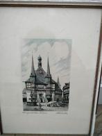 Max Brückner - Wernigerode Rathaus, Antiek en Kunst, Kunst | Etsen en Gravures, Ophalen of Verzenden