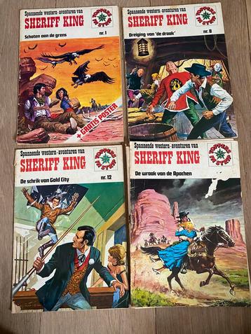 Sheriff King nr 1-4-8-12 gelezen nr 4 in slechte staat beschikbaar voor biedingen