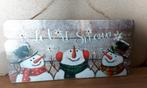 WANDHANGER MET SNEEUWPOPPEN EN LED LICHT, Verzenden, Gebruikt