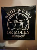 Reclamebord Brouwerij de Molen gebold relief., Ophalen