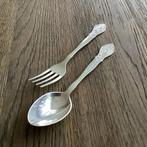 Antiek kinderbestekje. 80+ jaar oud. Gero 90 verzilverd, Antiek en Kunst, Ophalen of Verzenden