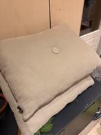 Hay DOTS kussens - 2 stuks beige katoen, Huis en Inrichting, Ophalen of Verzenden, Gebruikt, Beige, Vierkant