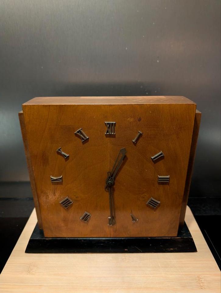Vintage Art Deco Tafelklok, Antiek en Kunst, Antiek | Klokken, Ophalen of Verzenden