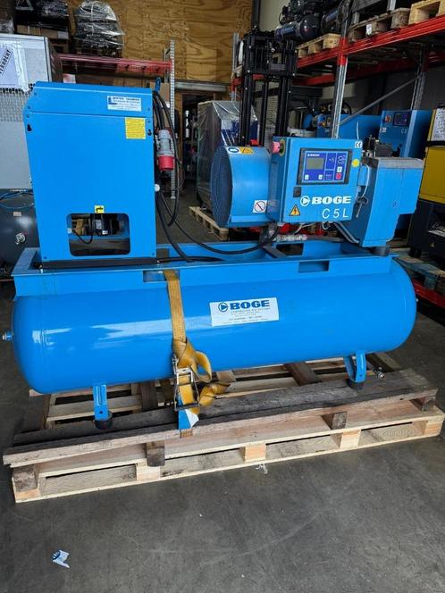 Boge schroefcompressor  Type C 5 L Met opgebouwde droger op, Doe-het-zelf en Verbouw, Compressors, Gebruikt, 6 tot 10 bar, 100 liter of meer