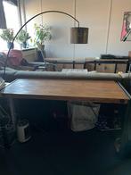 Industrieel Bureau Hout/Staal 140x60, Ophalen, Zo goed als nieuw, Bureau