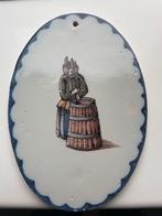 Delfts Blauw Wandbordje met afbeelding, Antiek en Kunst, Ophalen