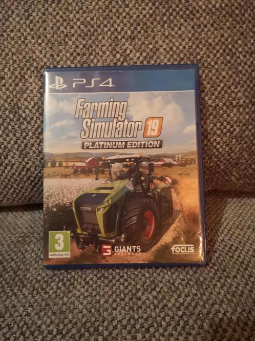 Farming Simulator 19: Platinum Edition (PS4), Spelcomputers en Games, Games | Sony PlayStation 4, Zo goed als nieuw, Simulatie