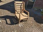 2 kamer en/ of tuinstoelen massief eiken met donkere groef ., Tuin en Terras, Ophalen of Verzenden, Zo goed als nieuw, Hout