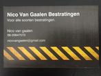 Nico van Gaalen Bestratingen, Bestrating