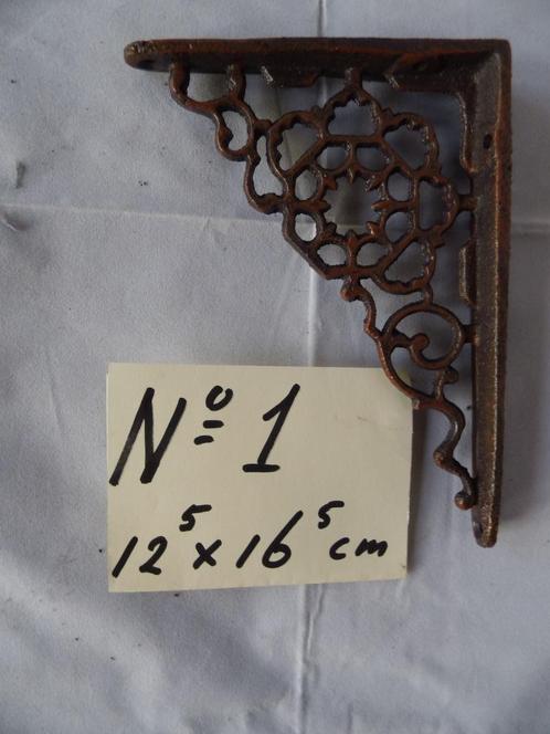 plankdrager gietijzer plankdragers plankendragers hoeksteun, Antiek en Kunst, Curiosa en Brocante, Ophalen of Verzenden