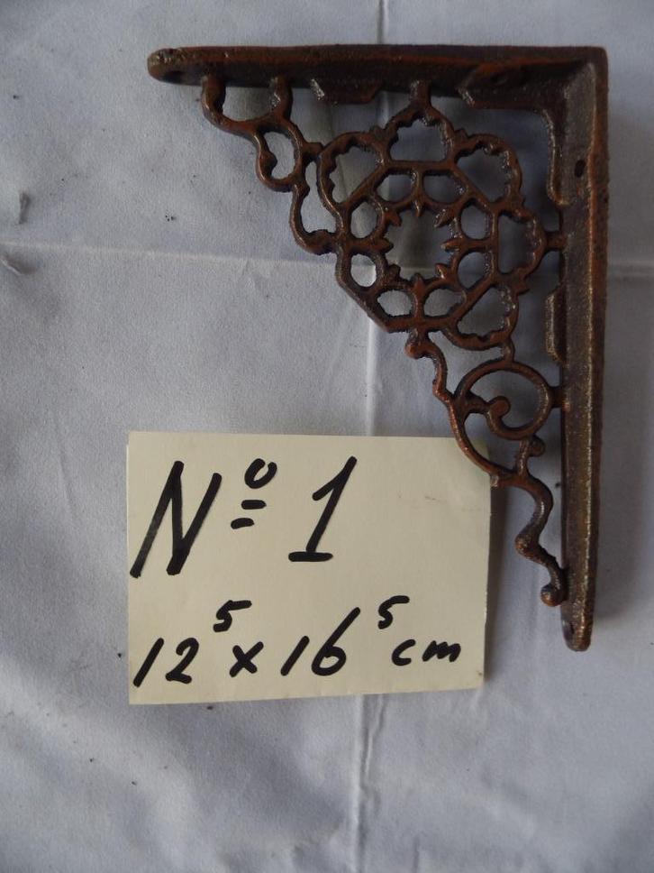 plankdrager gietijzer plankdragers plankendragers hoeksteun, Antiek en Kunst, Curiosa en Brocante, Ophalen of Verzenden