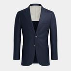 SUITSUPPLY tweedelig pak (Jacket + Trousers) t.w.v. € 673,-, Ophalen, Maat 52/54 (L), Blauw, Zo goed als nieuw