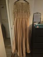 Gouden Glitter Jurk, Kleding | Dames, Overige kleuren, Maat 46/48 (XL) of groter, Ophalen of Verzenden, Onder de knie