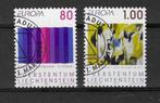 Liechtenstein Michel 1054-1055 gestempeld EUROPA, Postzegels en Munten, Ophalen of Verzenden, Overige landen, Gestempeld