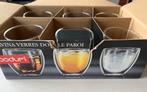 4 originele Bodum dubbelwandige glazen en 2 gewone, Huis en Inrichting, Keuken | Servies, Ophalen of Verzenden, Zo goed als nieuw