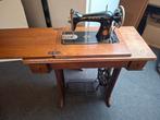 Antieke Singer naaimachine met houten kast, Ophalen of Verzenden