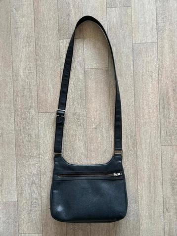 Longchamp leren schoudertas – zwart beschikbaar voor biedingen
