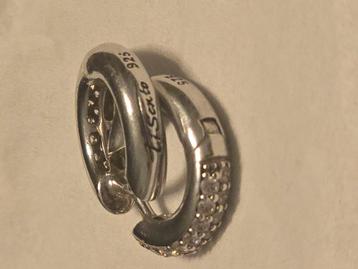 Ti Sento oorbellen 3mm dik met steentjes beschikbaar voor biedingen
