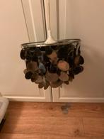 Retro Hanglamp met Metalen Schijven, Huis en Inrichting, Lampen | Hanglampen, Ophalen of Verzenden, Gebruikt, Metaal, Minder dan 50 cm