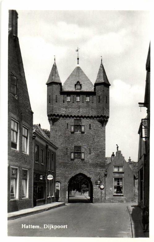 Hattem. Dijkpoort - kind - ongelopen, Verzamelen, Ansichtkaarten | Nederland, Ongelopen, Gelderland, 1920 tot 1940, Ophalen of Verzenden