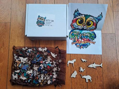 Super toffe houten puzzels A3 met dierenstukjes, Hobby en Vrije tijd, Denksport en Puzzels, Zo goed als nieuw, Ophalen