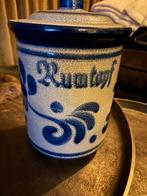 Authentieke Rumtopf aardewerk pot met deksel., Ophalen of Verzenden