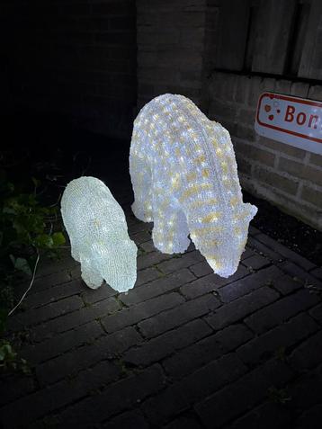 Kerst / tuin verlichting / familie beer/ mama & 2 kleintjes beschikbaar voor biedingen