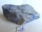 blauwe grote kwarts 3 samen 1,98 quartz quarz brok blauw 26g, Verzamelen, Mineralen en Fossielen, Ophalen of Verzenden, Mineraal