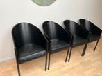 4 Driade Stoelen replica Vintage, Huis en Inrichting, Stoelen, Ophalen, Gebruikt, Zwart, Design