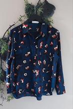 VOYELLES Blouse blauw+meerkleurig print L🙂, Blauw, Maat 42/44 (L), Ophalen of Verzenden, Zo goed als nieuw
