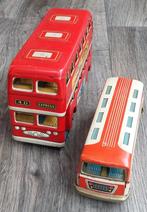 Jaren 60 Twee Blikken Blik Bussen Bus Autobus Stadsbus Auto, Antiek en Kunst, Antiek | Speelgoed, Ophalen of Verzenden